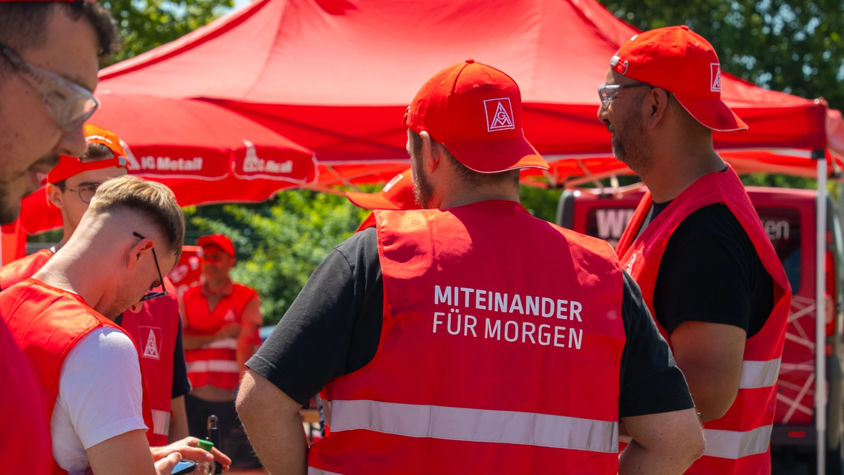 Warnstreik Betonstahl Lampertheim 09.07.2026