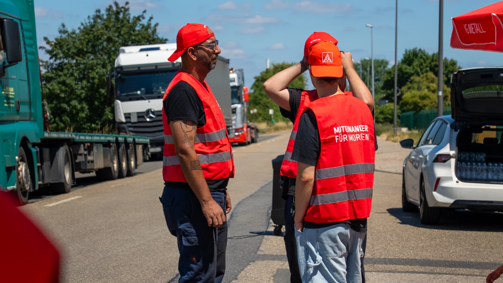 Warnstreik Betonstahl Lampertheim 09.07.2026