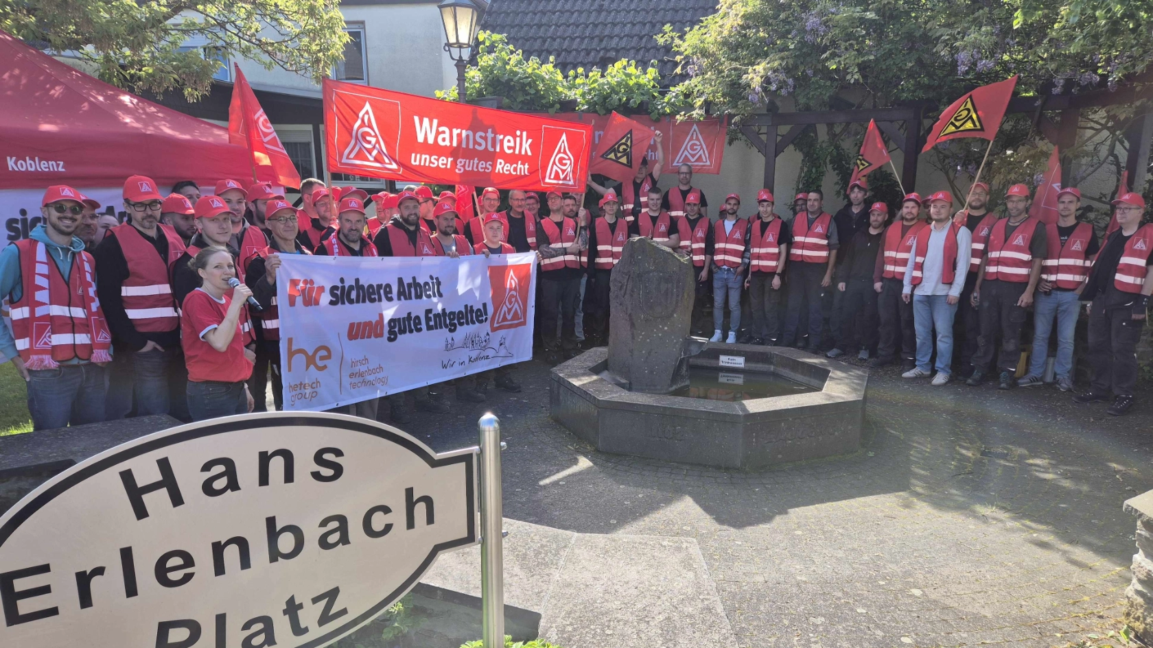 Warnstreik Erlenbach
