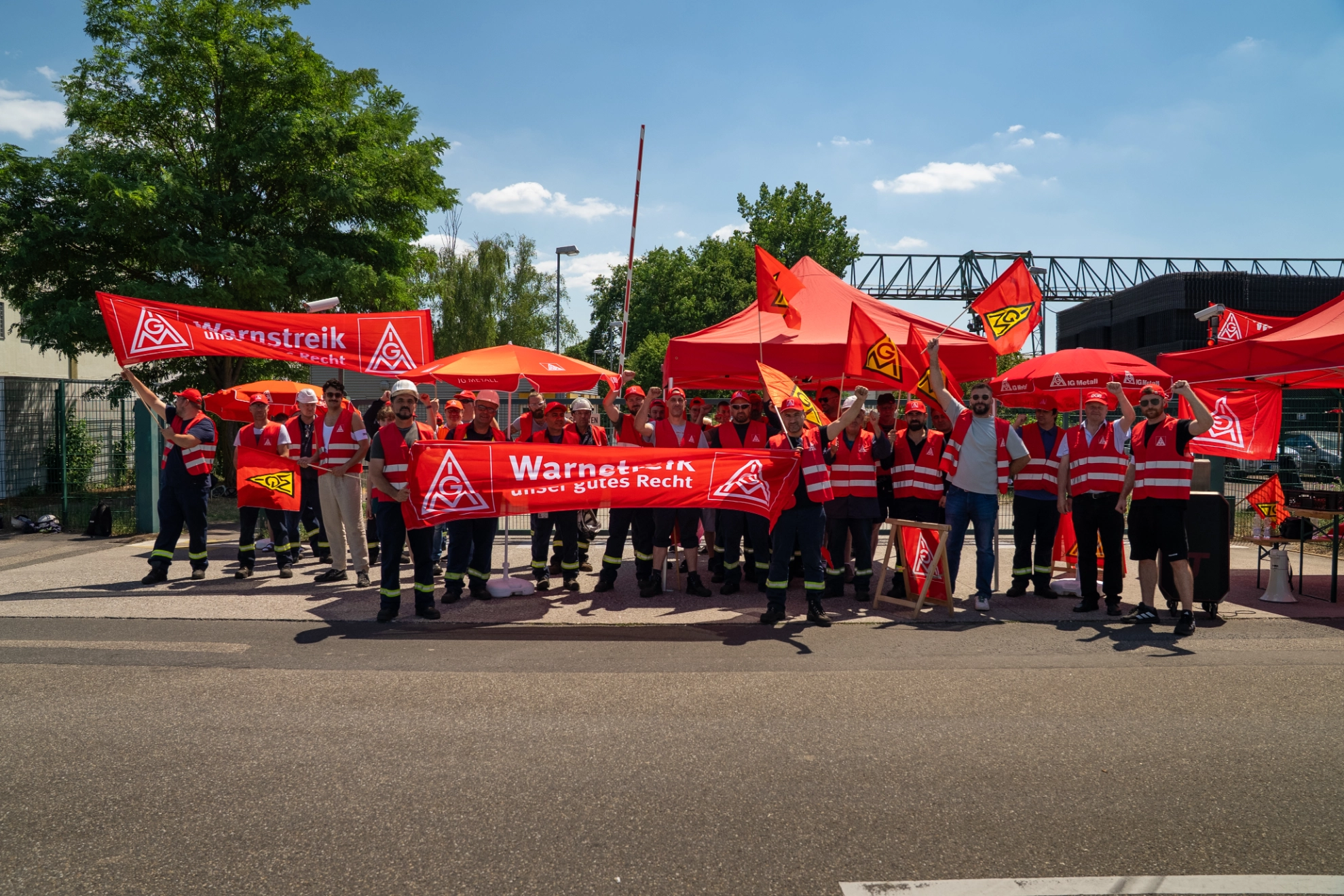 Warnstreik Betonstahl Lampertheim 09.07.2026