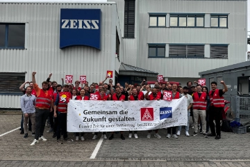 Klare Unterstützung für IGM- Verhandlungsteam bei ZEISS SMT
