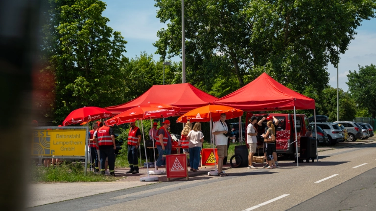 Warnstreik Betonstahl 23.06.2026