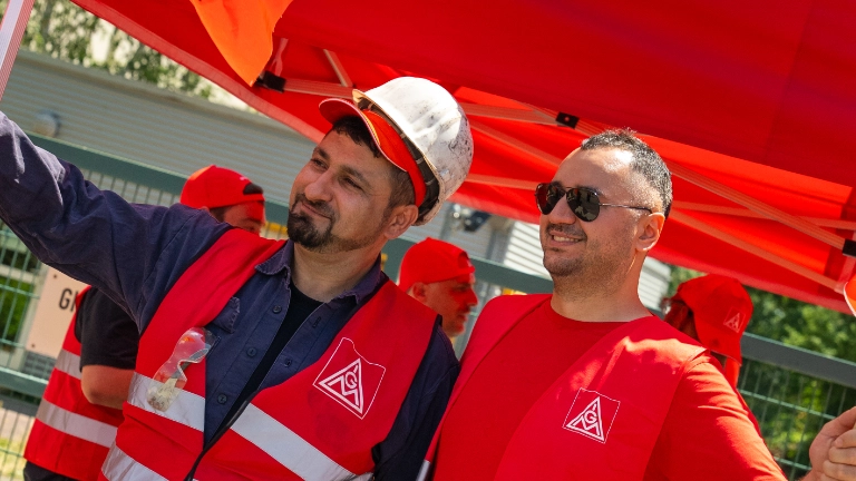Warnstreik Betonstahl Lampertheim 09.07.2026
