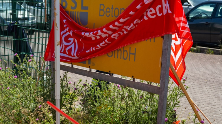 Warnstreik Betonstahl Lampertheim 09.07.2026