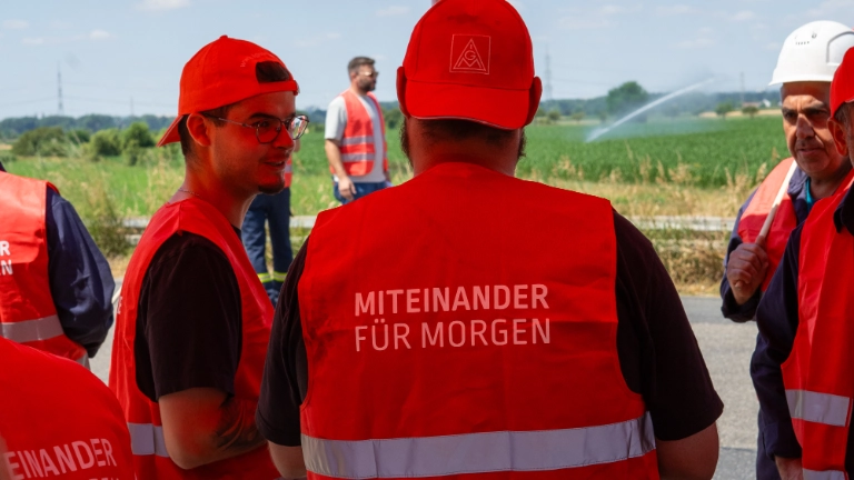 Warnstreik Betonstahl Lampertheim 09.07.2026