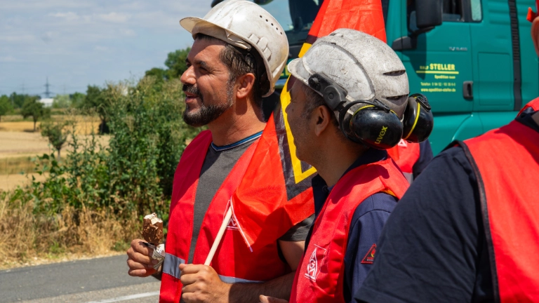 Warnstreik Betonstahl Lampertheim 09.07.2026