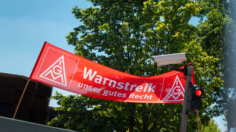 Warnstreik Betonstahl Lampertheim 09.07.2026