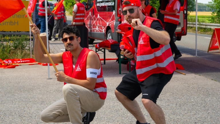 Warnstreik Betonstahl Lampertheim 09.07.2026